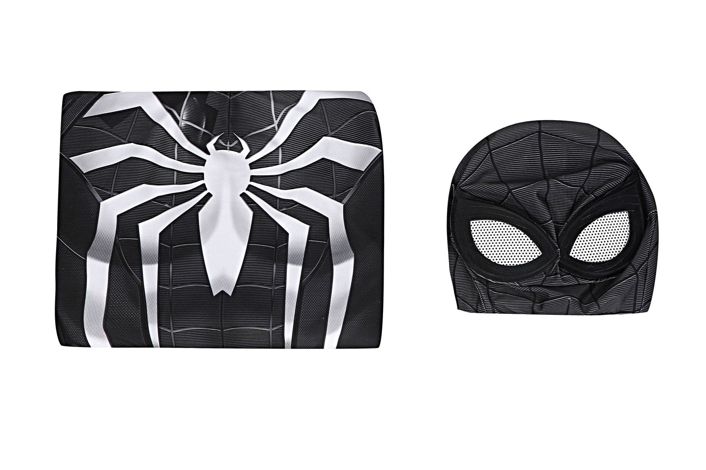 Cosplay Symbiote Black Spider Suit,Miles Morales 3D Rubber Web Movie Prop Replica(wearable)