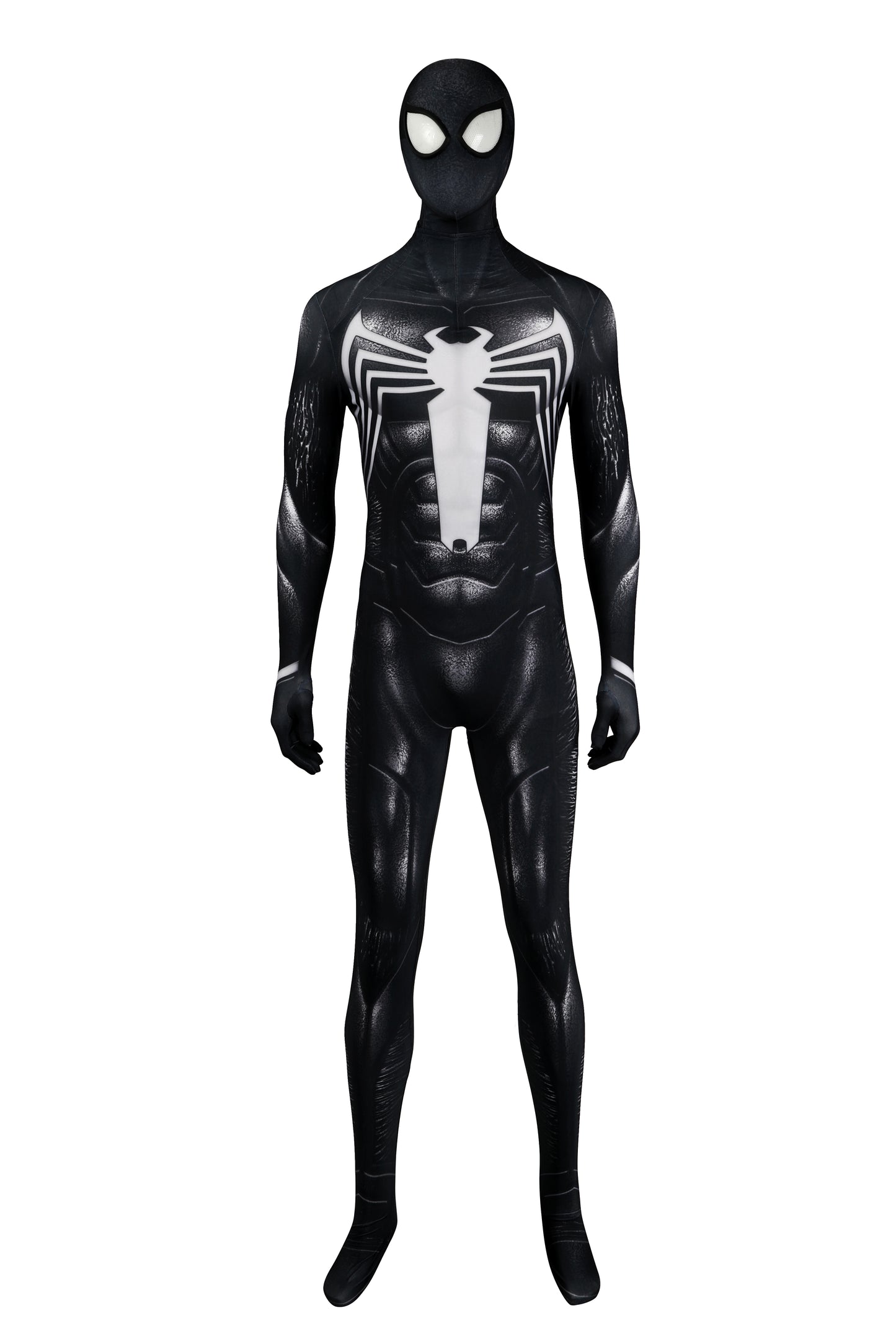 Cosplay Black Spider Suit,Wearable Movie Prop Replica 3D Rubber Web Movie Prop Replica(wearable)