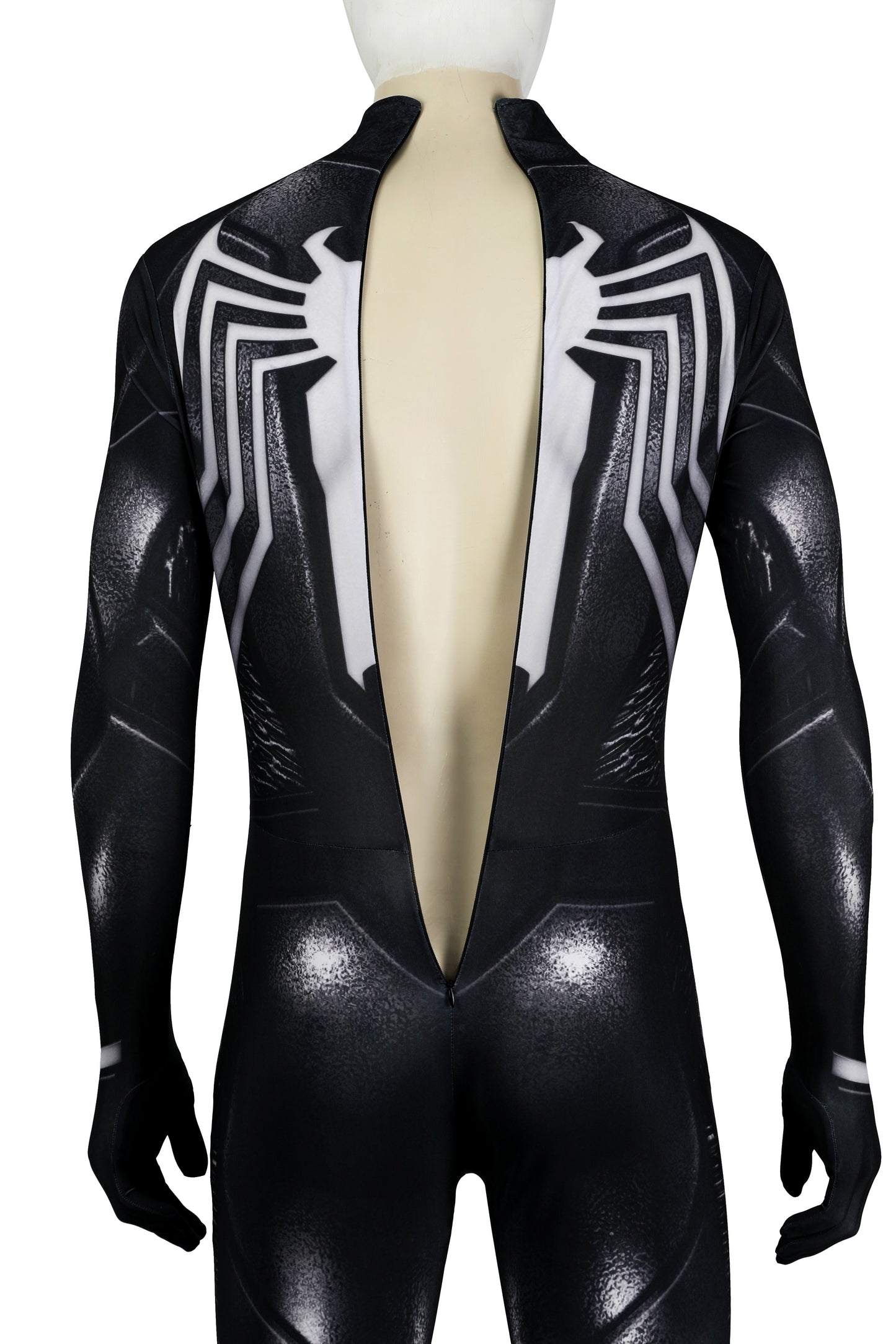 Cosplay Black Spider Suit,Wearable Movie Prop Replica 3D Rubber Web Movie Prop Replica(wearable)