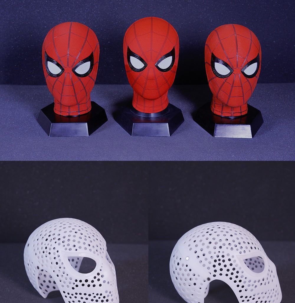 Black & Red Classic Spider Mask Cosplay Costume Wearable Movie Prop Replica