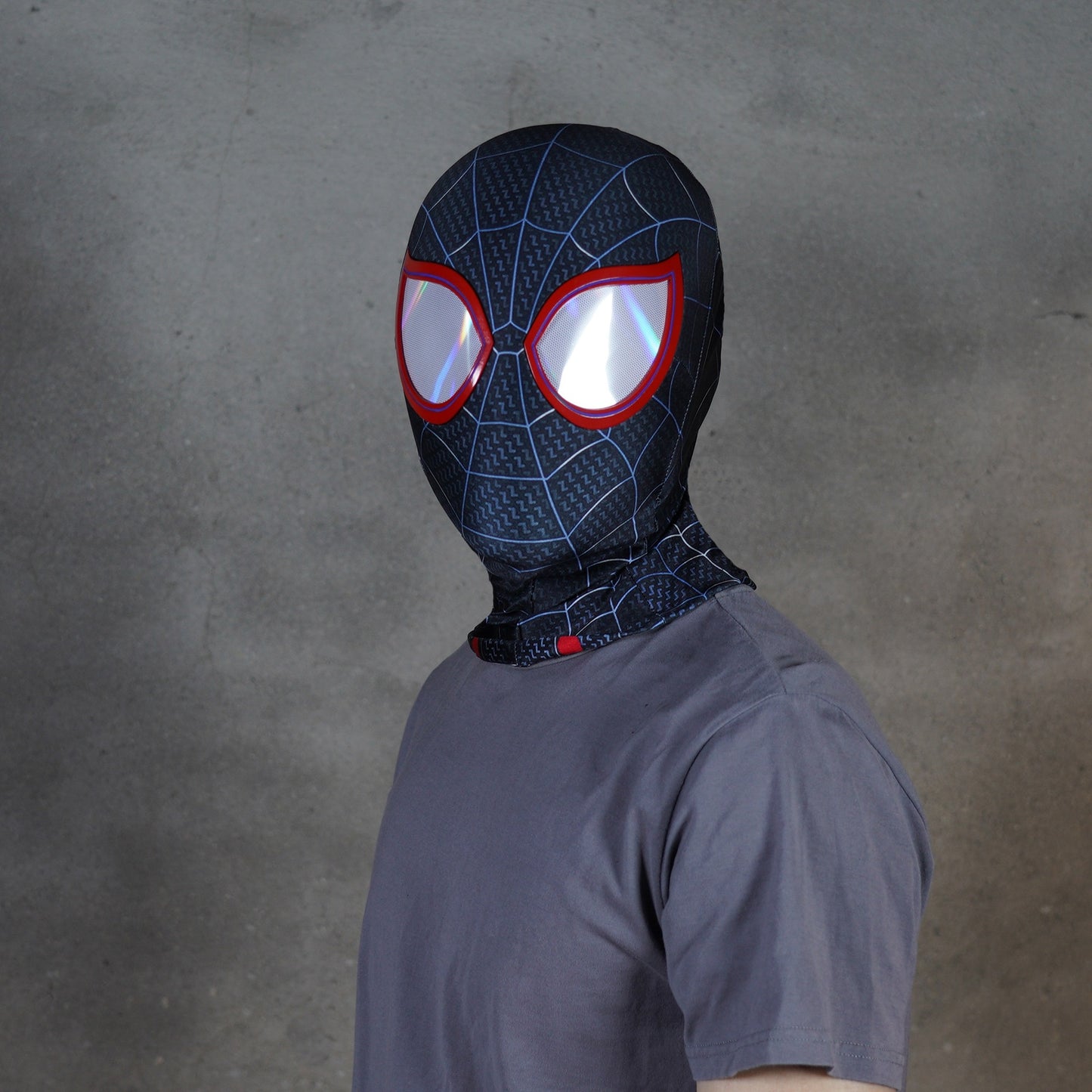 Onyx Black Spider Mask Cosplay Costume Wearable Movie Prop Replica