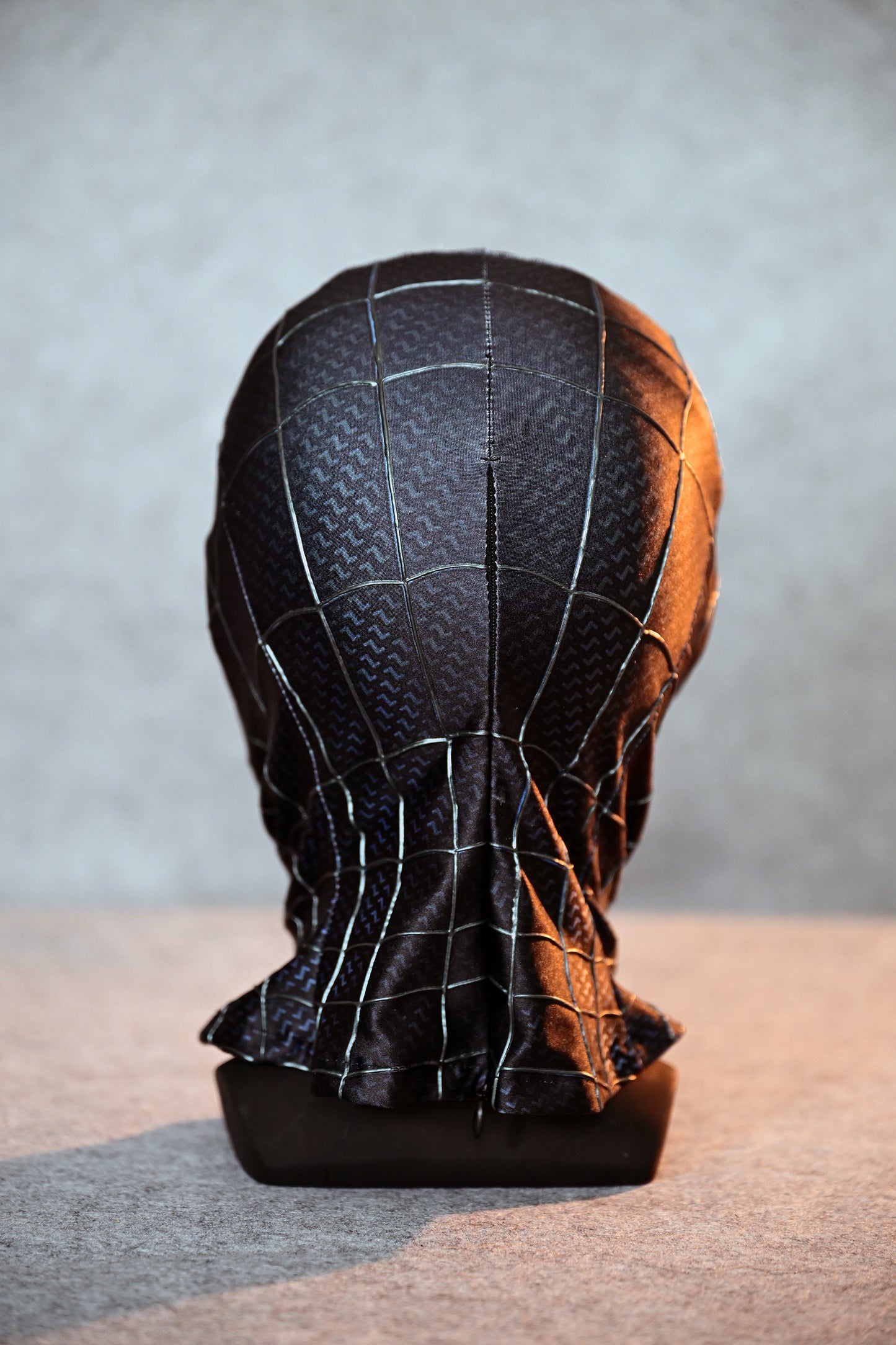 Red Lens Black Spider Mask Cosplay Costume Wearable Movie Prop Replica