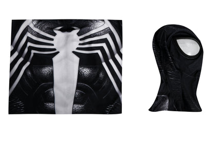 Cosplay Black Spider Suit,Wearable Movie Prop Replica 3D Rubber Web Movie Prop Replica(wearable)