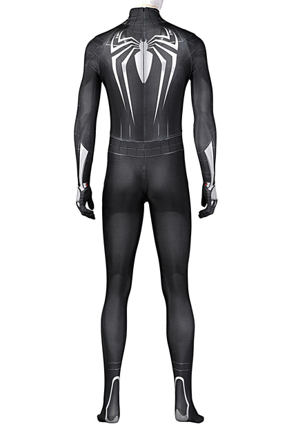 Cosplay Symbiote Black Spider Suit,Miles Morales 3D Rubber Web Movie Prop Replica(wearable)