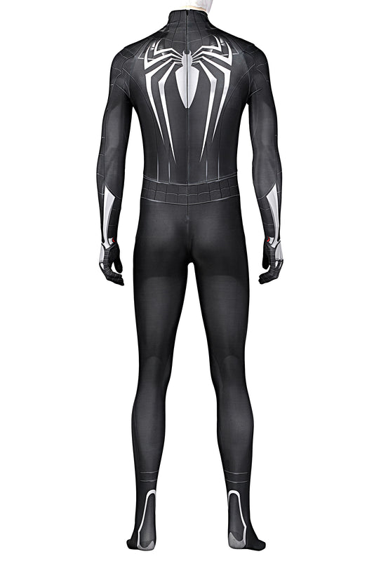 Cosplay Symbiote Black Spider Suit,Miles Morales 3D Rubber Web Movie Prop Replica(wearable)