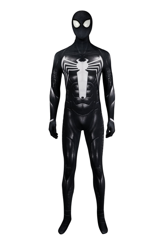 Cosplay Black Spider Suit,Wearable Movie Prop Replica 3D Rubber Web Movie Prop Replica(wearable)